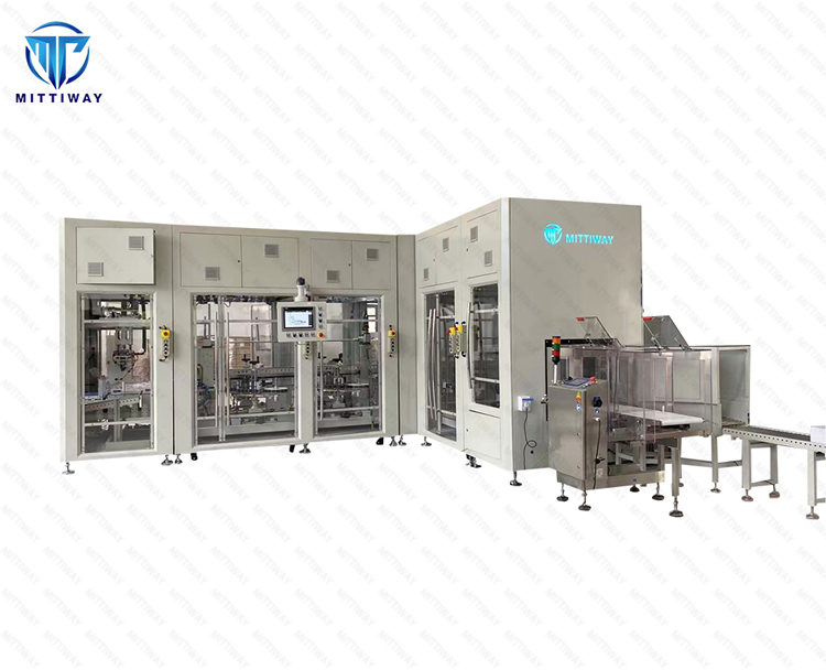 MTW-Cartoner A4 CE /ULAutomatic Cartoning Forming and Robot Filling&Closing Machine