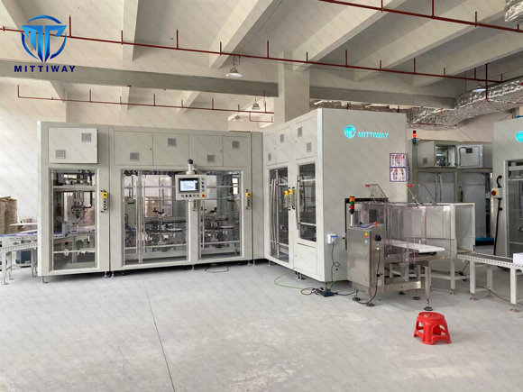 MTW-Cartoner A4 CE /ULAutomatic Cartoning Forming and Robot Filling&Closing Machine