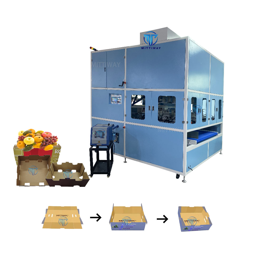 MTW-ZH25F Fruit box folding machine/Hot melt glue box folding machine